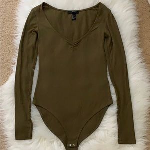 Sexy Army Green Bodysuit